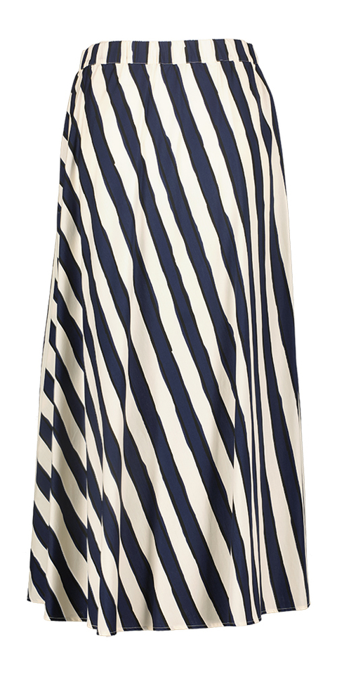 Blauwe gestreepte rok met elastiek Uyomo Max Mara