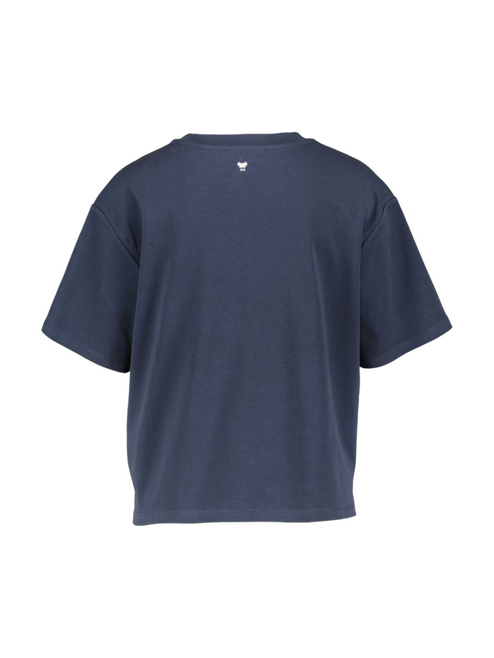 Donkerblauwe t-shirt met opdruk Sabato Max 