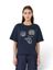 Donkerblauwe t-shirt met opdruk Sabato Max 