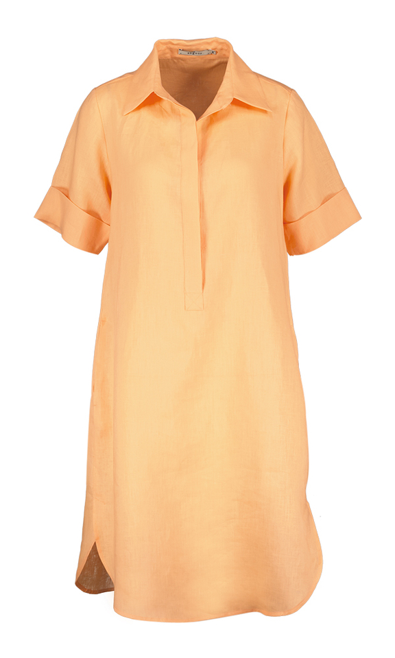 Oranje linnen kleed Angoor 