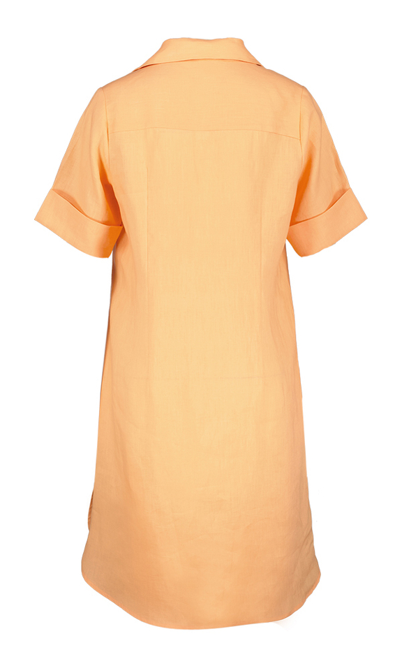 Oranje linnen kleed Angoor 