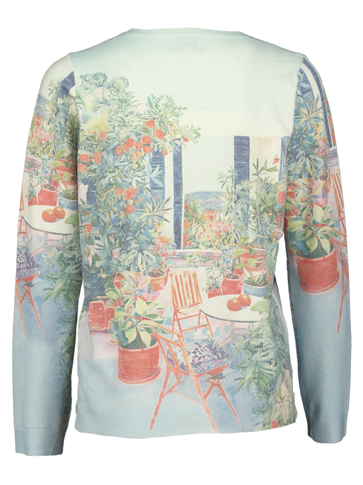 Pull met bloemenprint Leo&Ugo