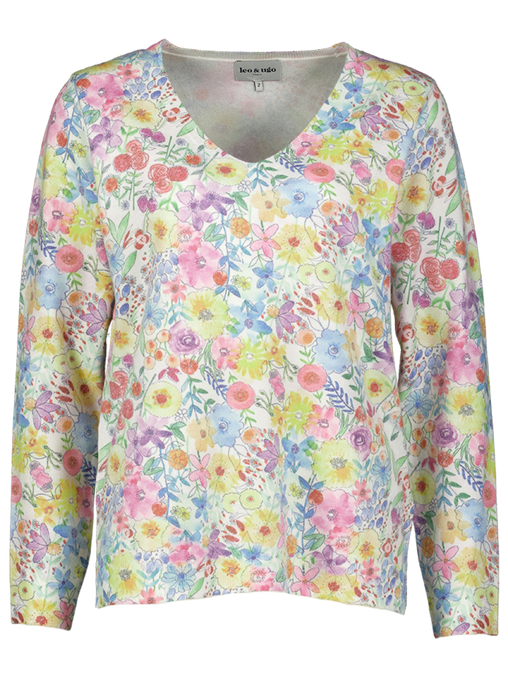 Pull in bloemenprint Leo&Ugo 