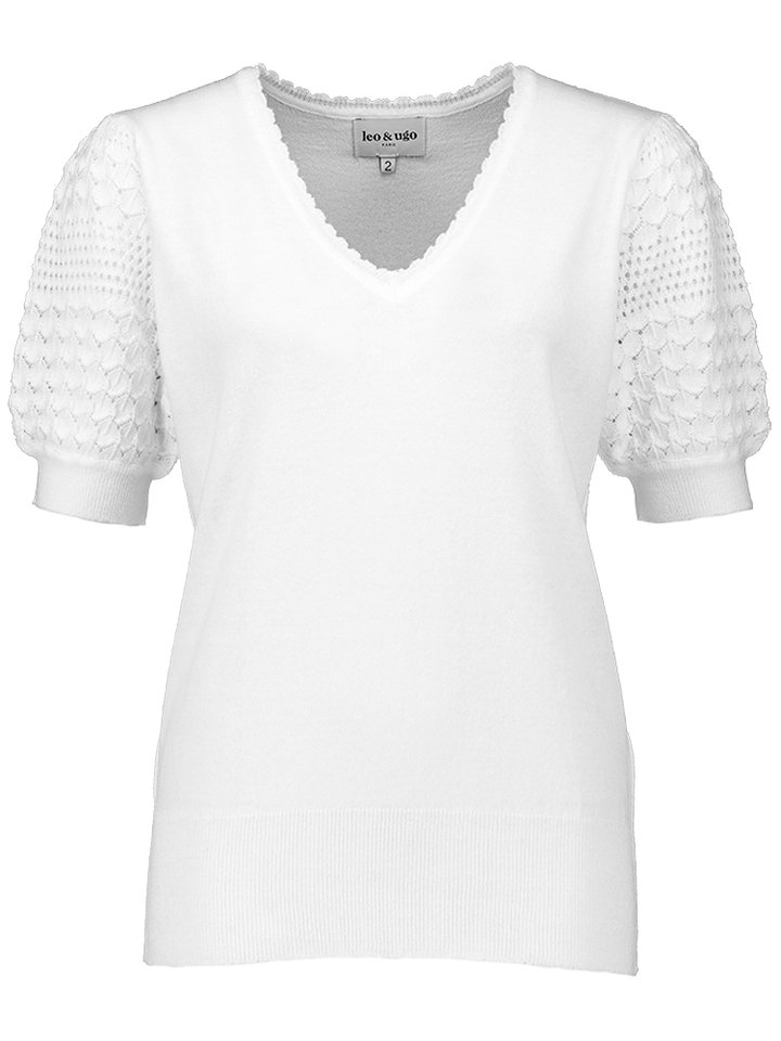 Witte t-shirt Leo&Ugo