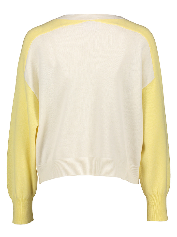 Gele trui met V-hals Wheatridge TWNS