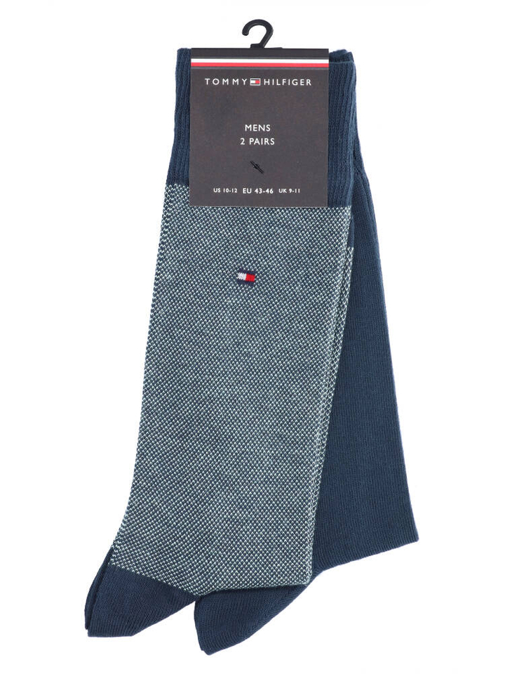 Navy multicolor sokken duo pack Tommy Hilfiger