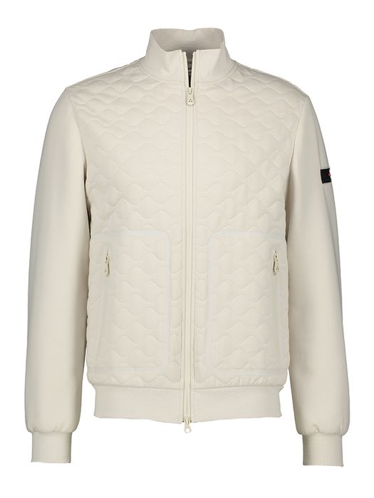 Ecru korte jas met structuur Kyarr Peuterey