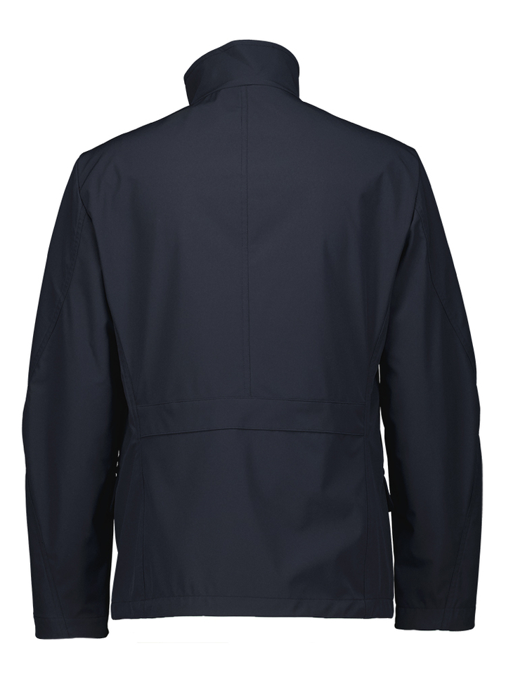 Donkerblauwe jas met rechtopstaande kraag Metal Peuterey