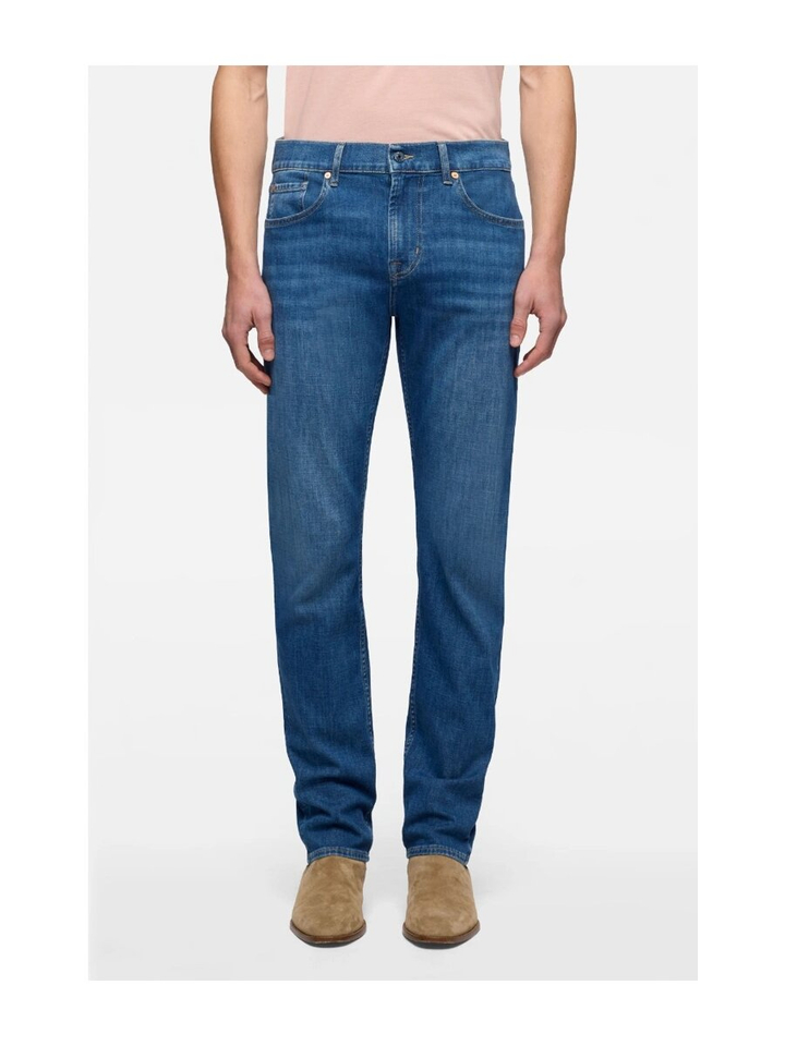 Blauwe slim fit jeans For All Mankind 