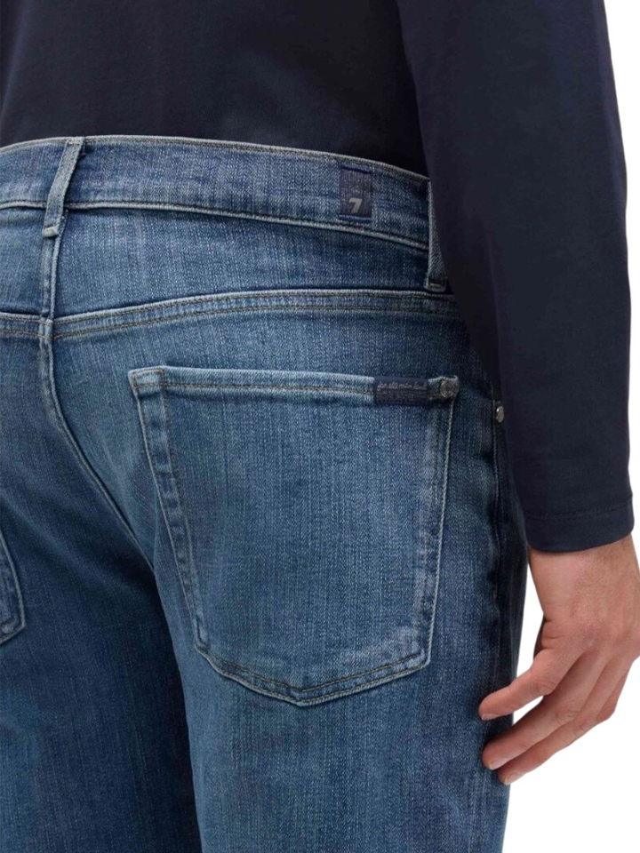 Blauwe straight fit jeans Straight High Point For All Mankind 