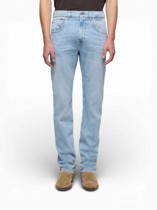 Lichtblauwe straight jeans Miramar For All Mankind