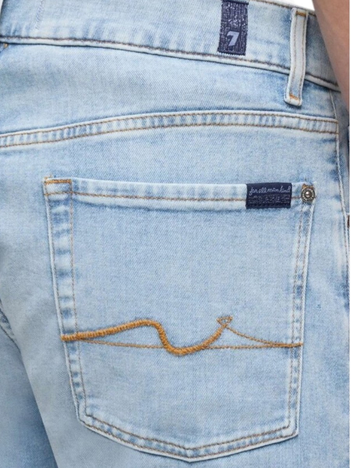 Lichtblauwe straight jeans Miramar For All Mankind