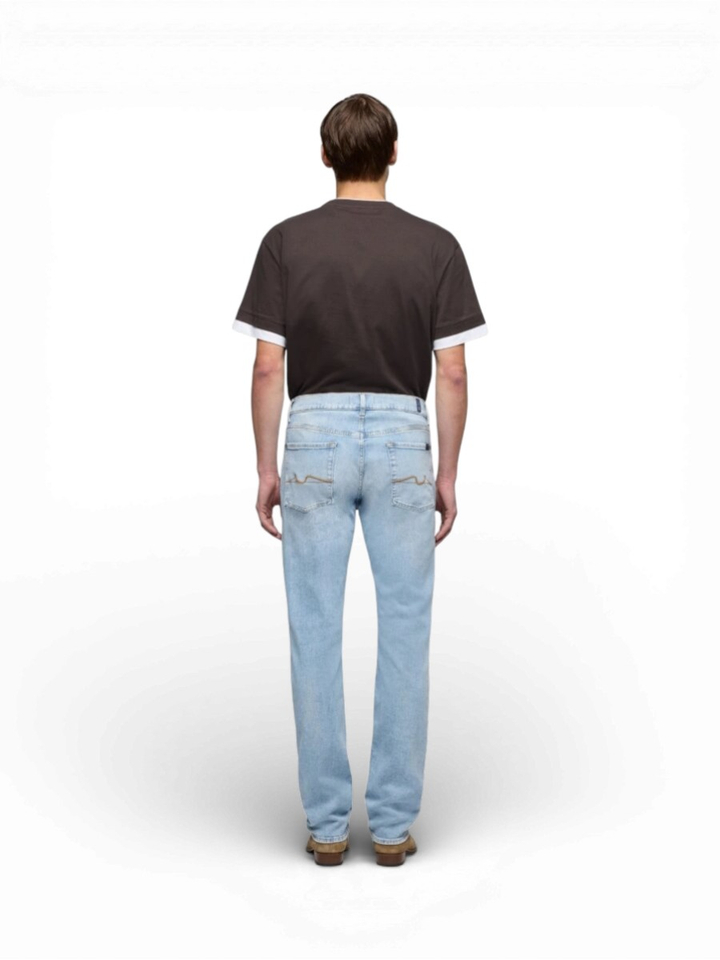Lichtblauwe straight jeans Miramar For All Mankind
