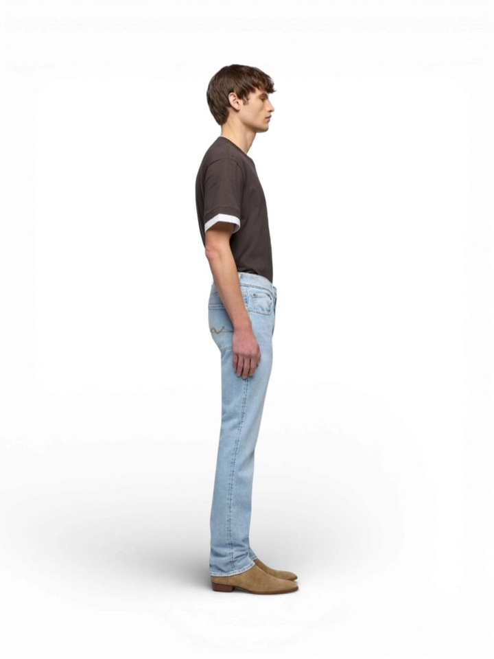 Lichtblauwe straight jeans Miramar For All Mankind
