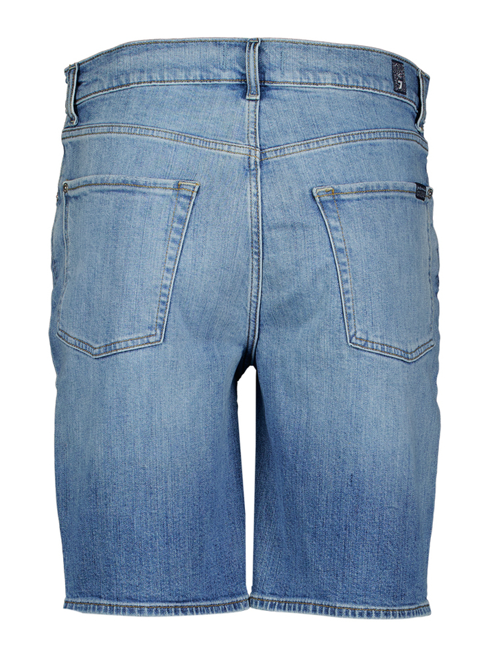 Blauwe jeans short For All Mankind 
