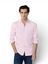 Pink katoenen hemd (regular fit) met strepen en lange mouwen Hackett 