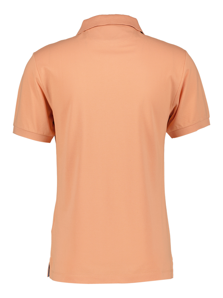 Oranje polo met knoopsluiting Hackett