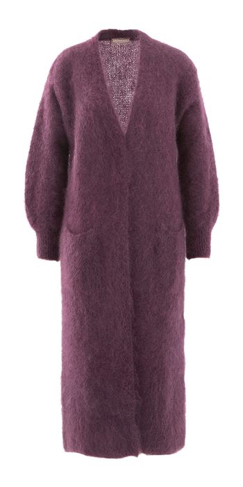 Bordeaux lange gilet Alma Giul