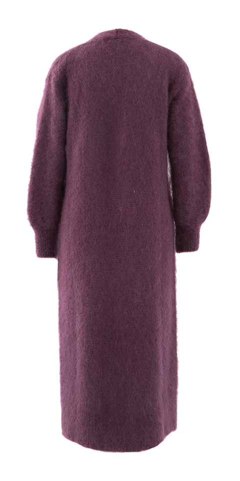 Bordeaux lange gilet Alma Giul 