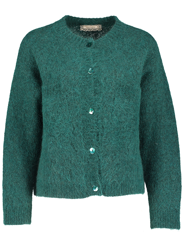 Verdone gilet met knopen Thea Giul 