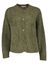 Kaki gilet met knopen Thea Giul 