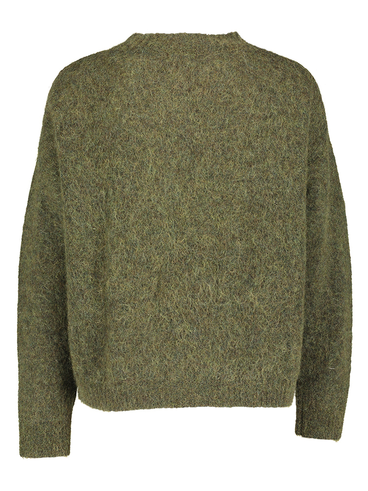 Kaki gilet met knopen Thea Giul 