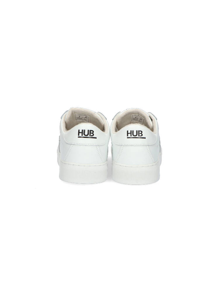 Witte lage sneakers Hub 
