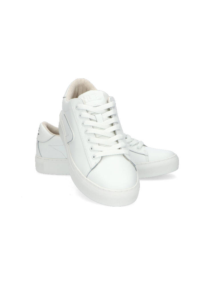 Witte lage sneakers Hub 