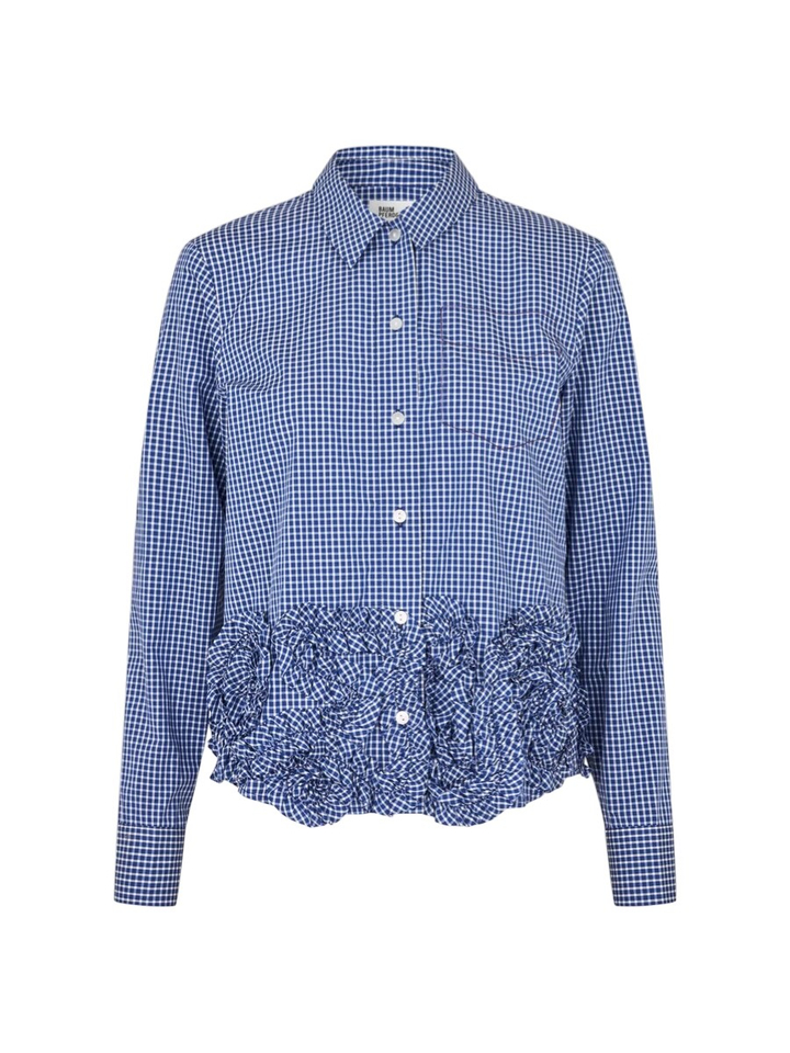 Blauwe geruiten blouse Mariel Baum Und Pferdgarten 