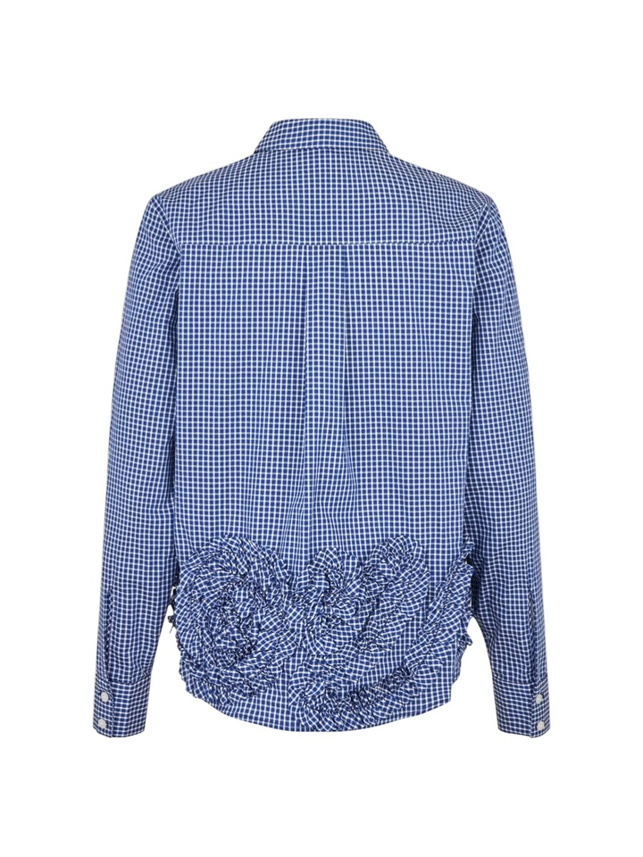 Blauwe geruiten blouse Mariel Baum Und Pferdgarten 