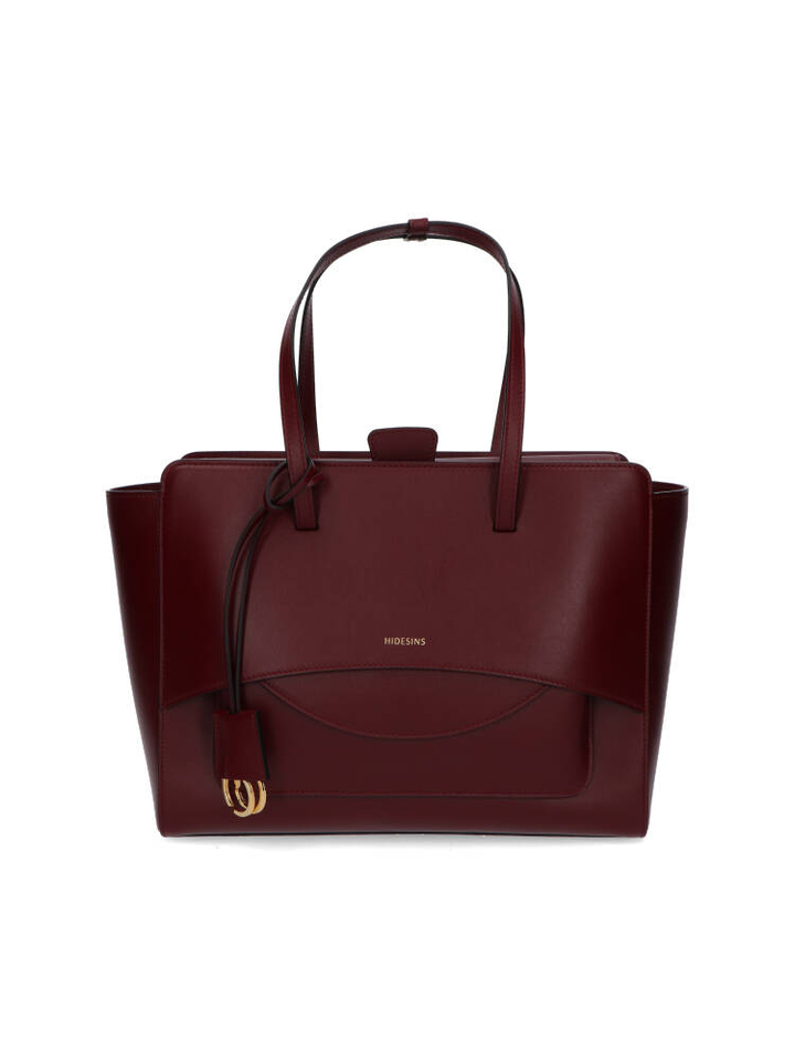 Wine bordeaux handtas Flap L Hidesins