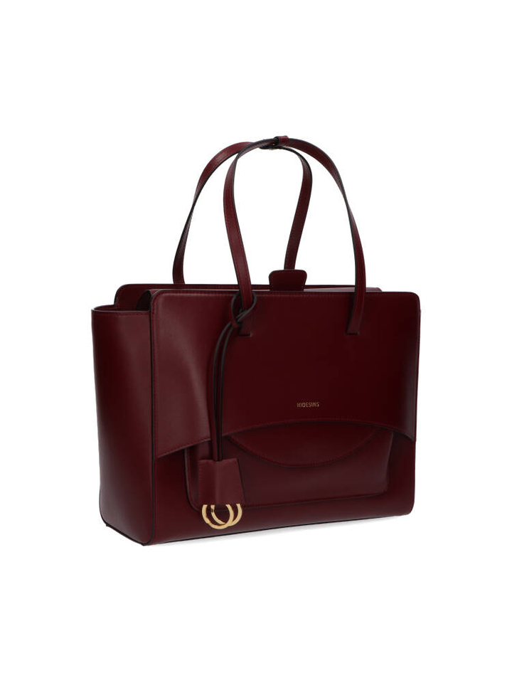 Wine bordeaux handtas Flap L Hidesins