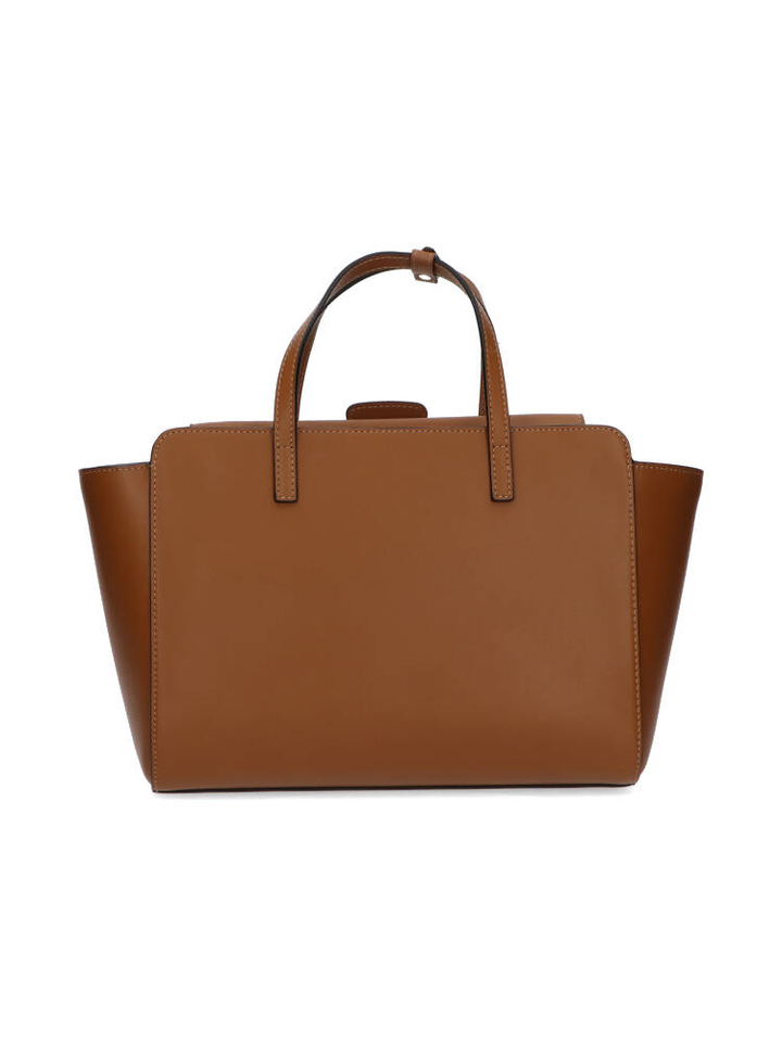 Caramel handtas Flap M Hidesins