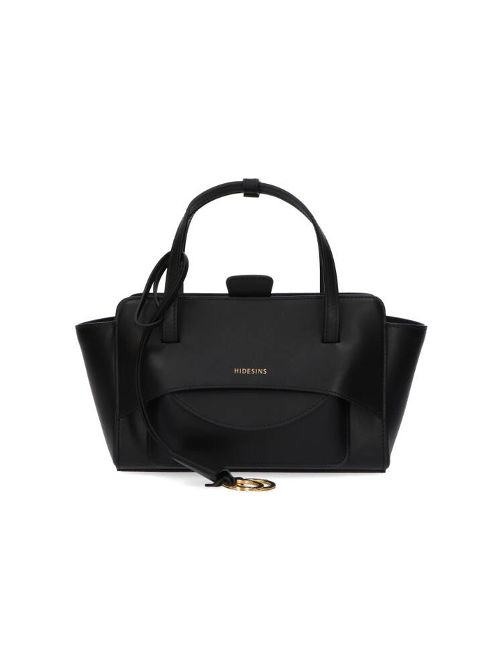 Zwarte handtas Flap S Hidesins