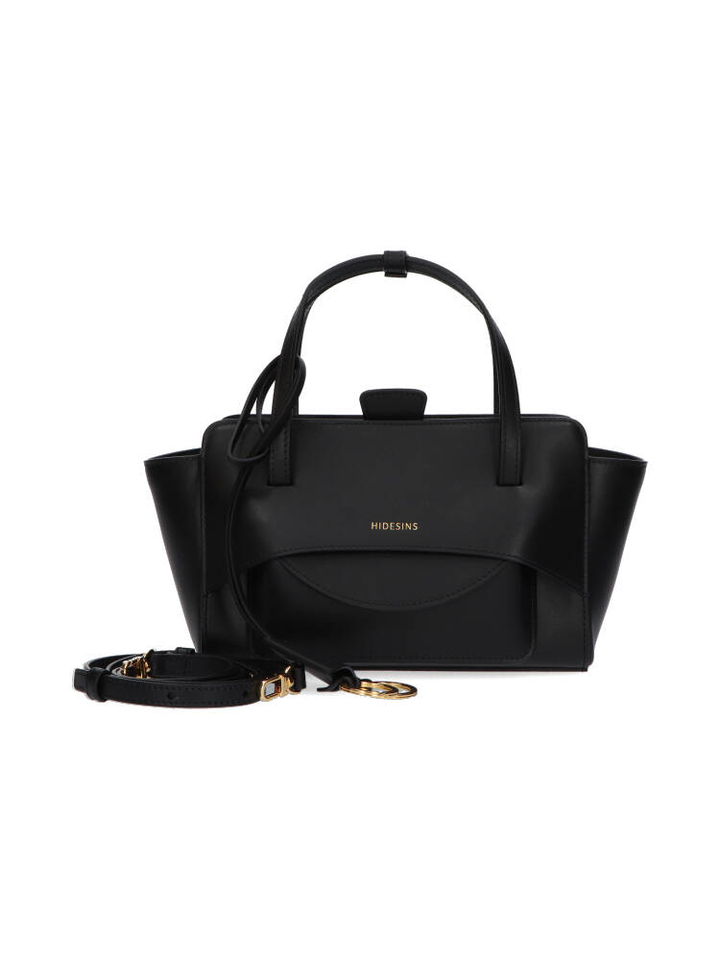 Zwarte handtas Flap S Hidesins