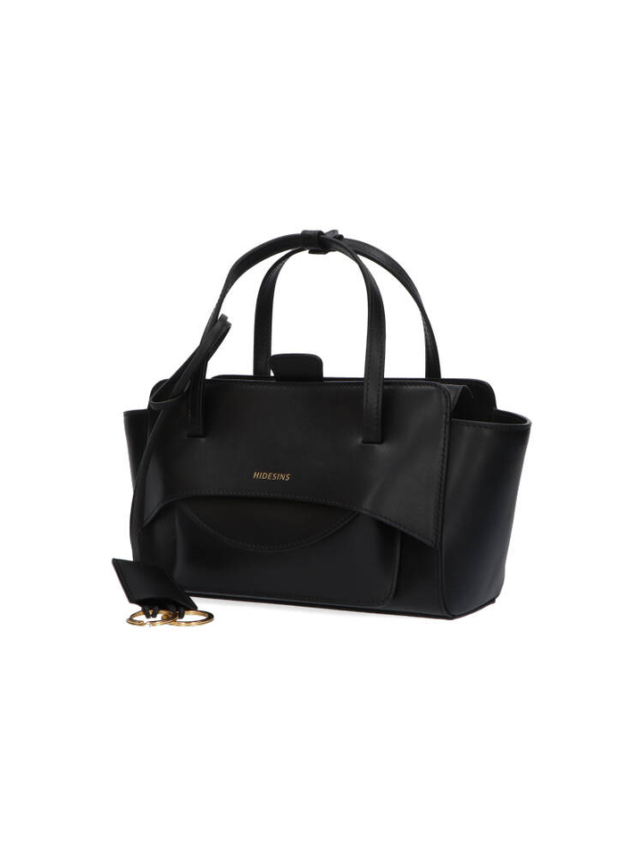 Zwarte handtas Flap S Hidesins
