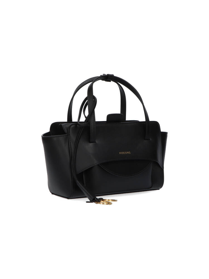 Zwarte handtas Flap S Hidesins