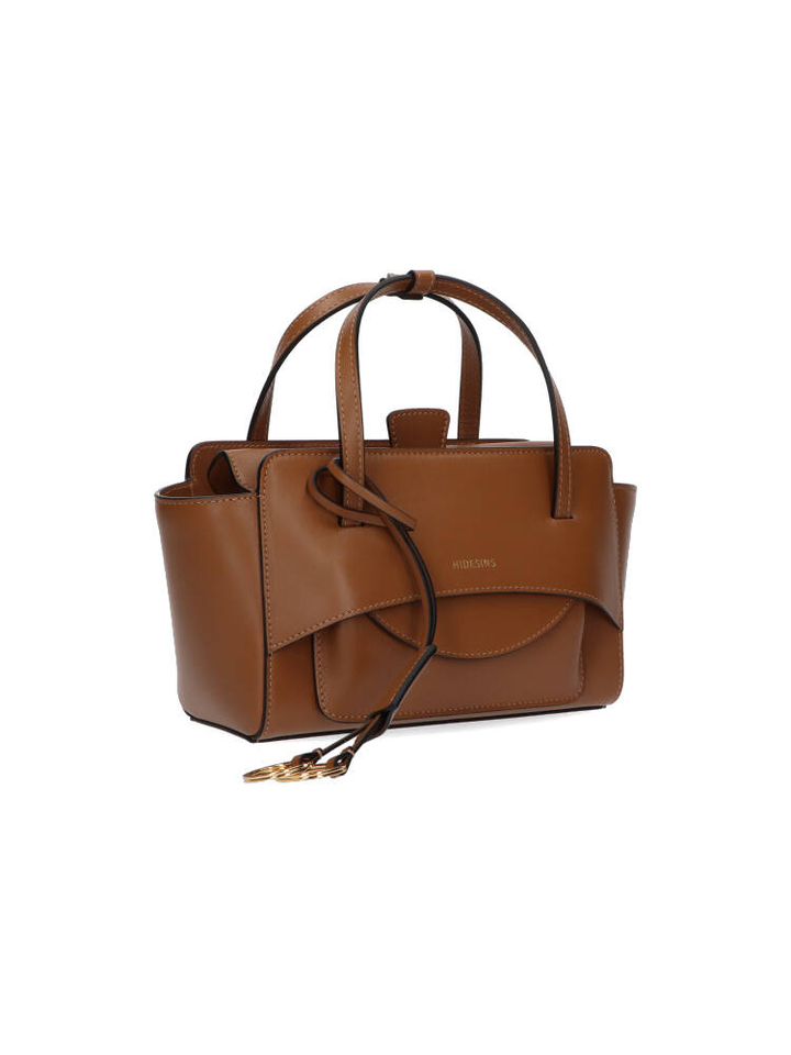 Caramel handtas Flap S Hidesins