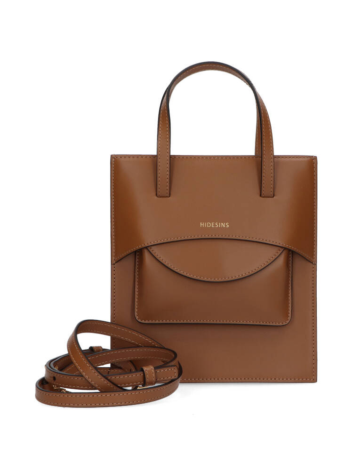 Caramel kleurige handtas Pocket M Hidesins 