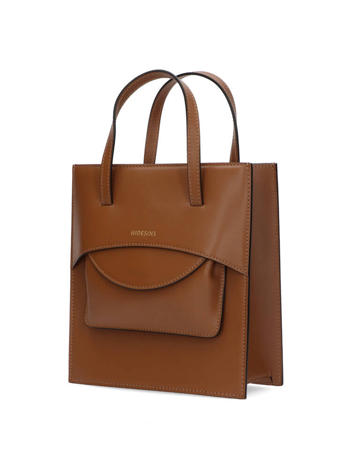 Caramel kleurige handtas Pocket M Hidesins 