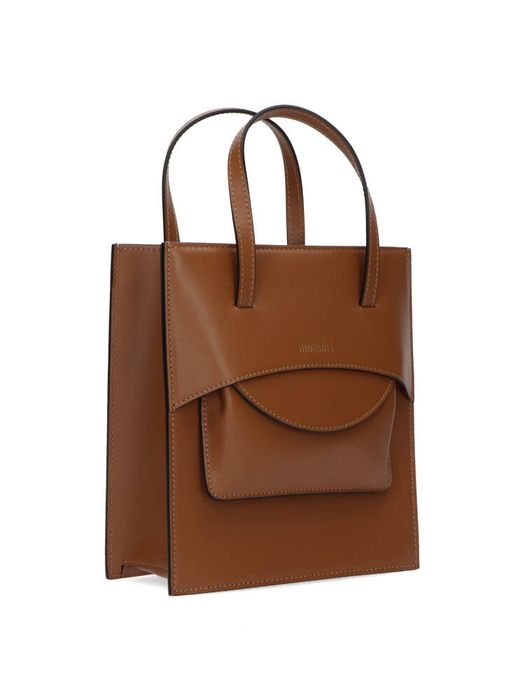 Caramel kleurige handtas Pocket M Hidesins