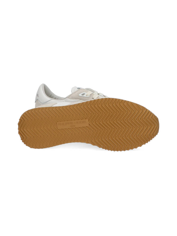 Lage sneakers met wit en beige Philippe Model