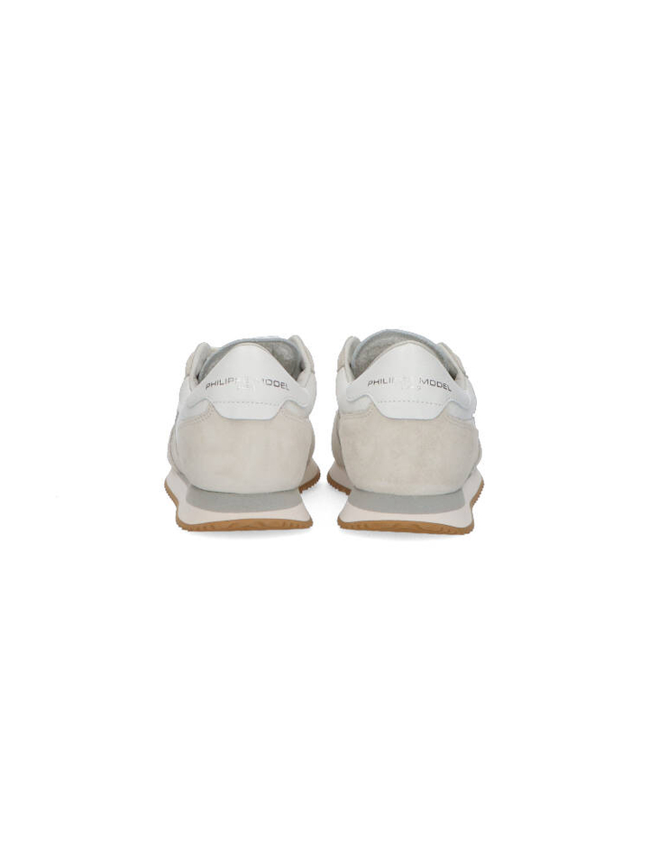 Lage sneakers met wit en beige Philippe Model