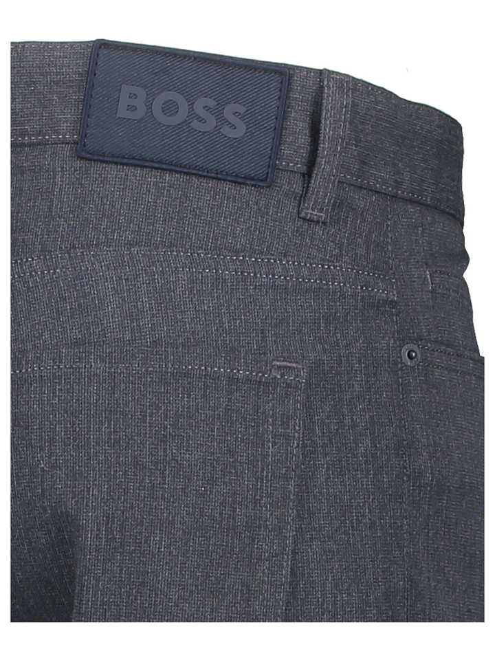 Donkerblauwe geklede broek Delaware Boss Black 