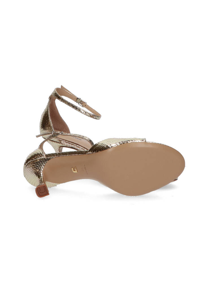 Gouden sandalen met hak Lola Cruz
