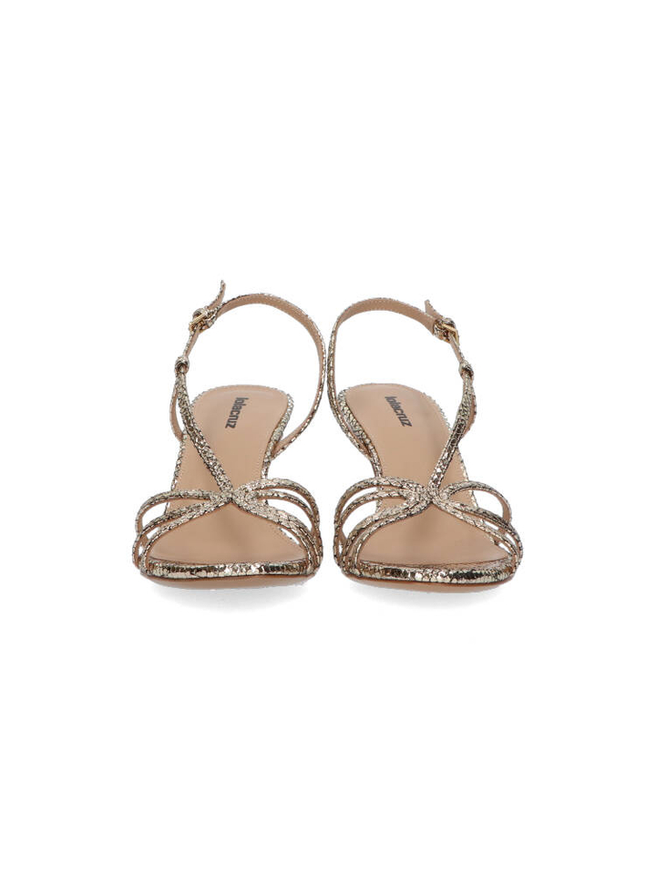 Platino sandalen met hak Lola Cruz 
