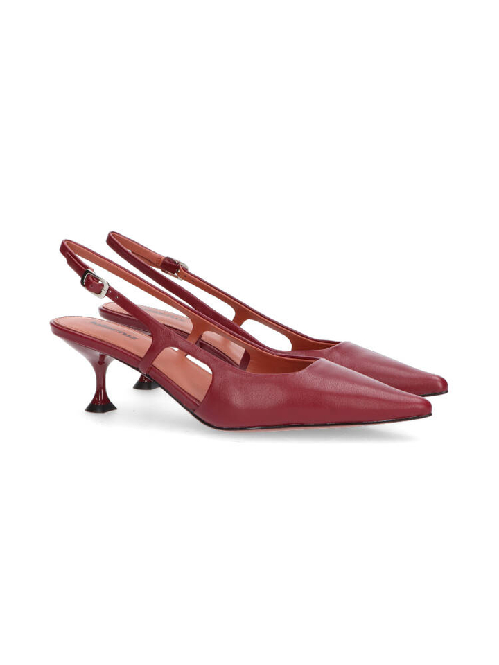 Burgundy sandalen met hak Lola Cruz