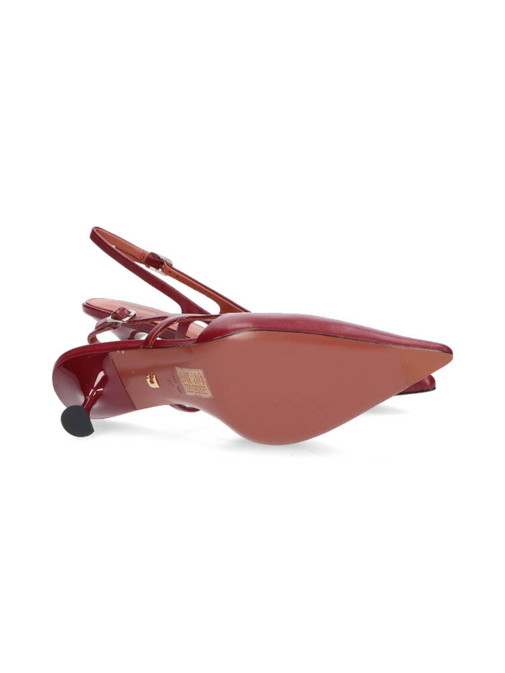 Burgundy sandalen met hak Lola Cruz