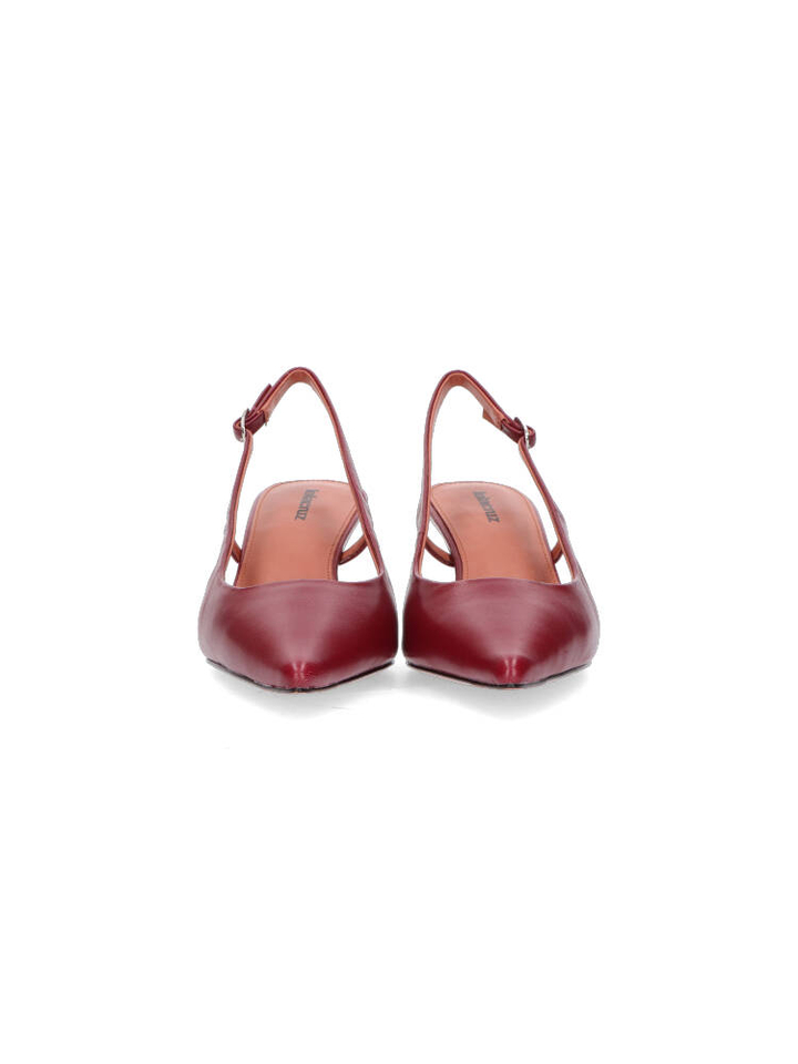 Burgundy sandalen met hak Lola Cruz