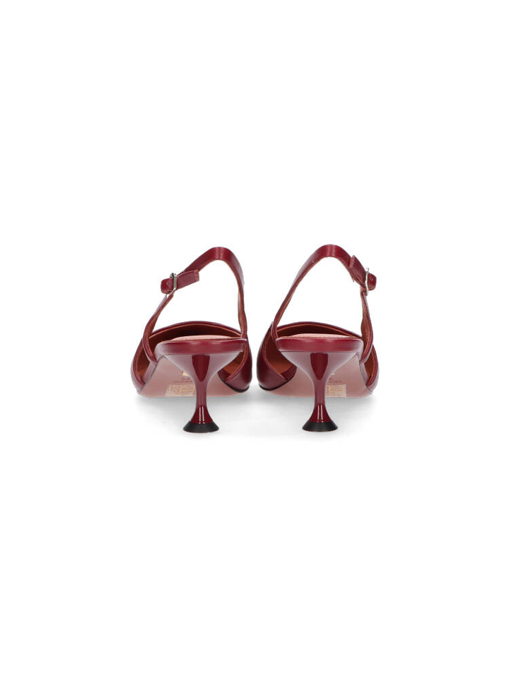 Burgundy sandalen met hak Lola Cruz